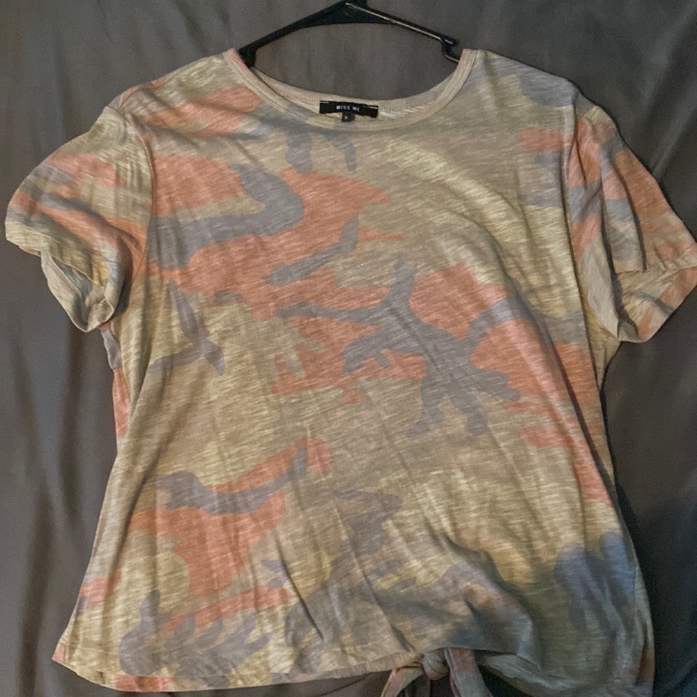 Miss Me camo top